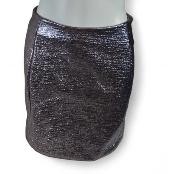 ICHI Chic Dark Gull Metallic Jacket & Skirt Set Size: Small – NWT 2-Piece Outfit - Picture 3 of 4